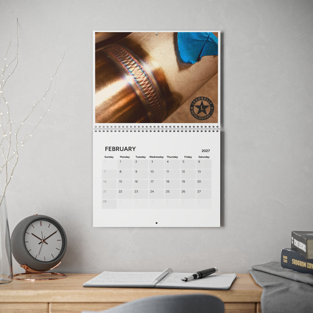 Leadbelly Metalworks 2027 Shop Wall Calendar