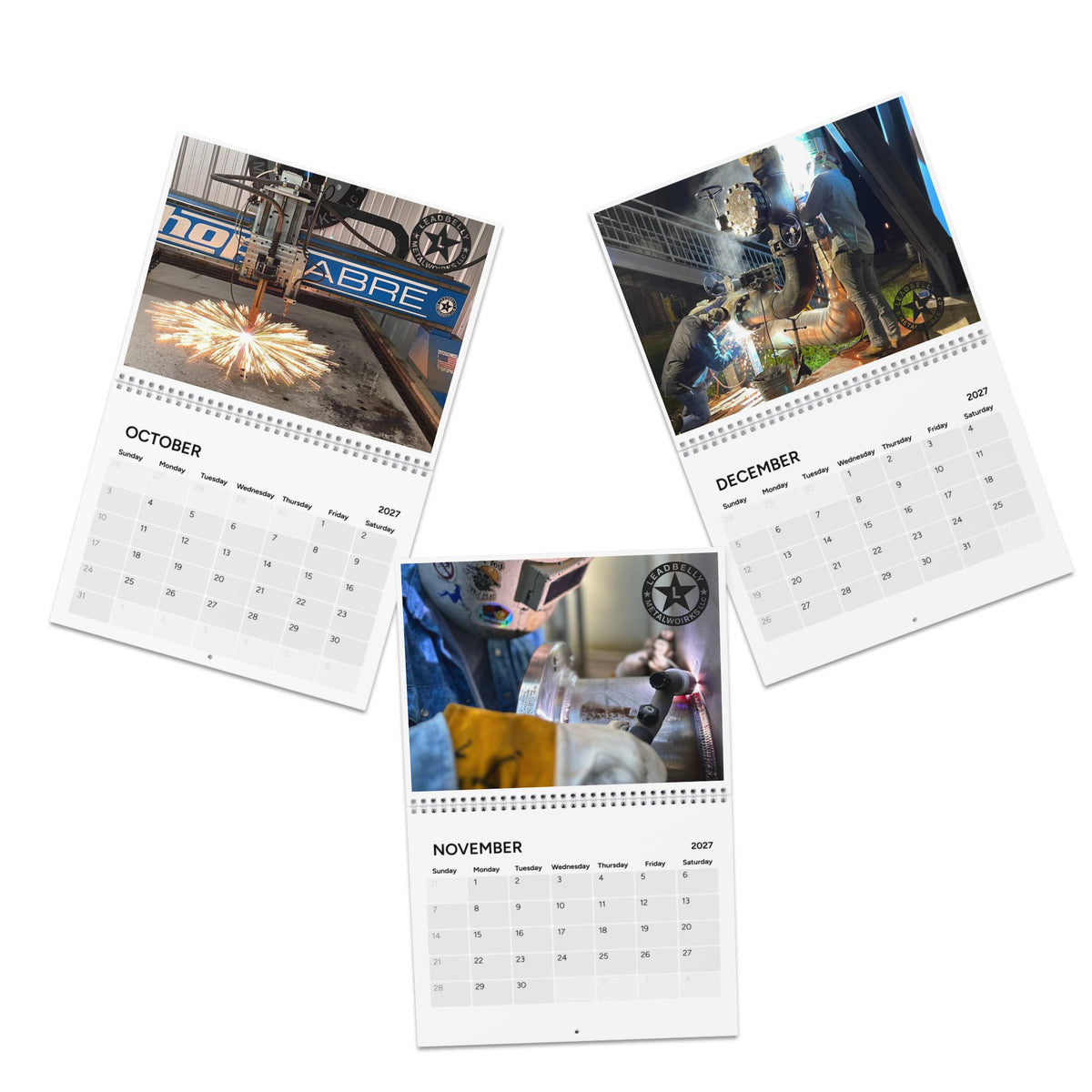 Leadbelly Metalworks 2027 Shop Wall Calendar