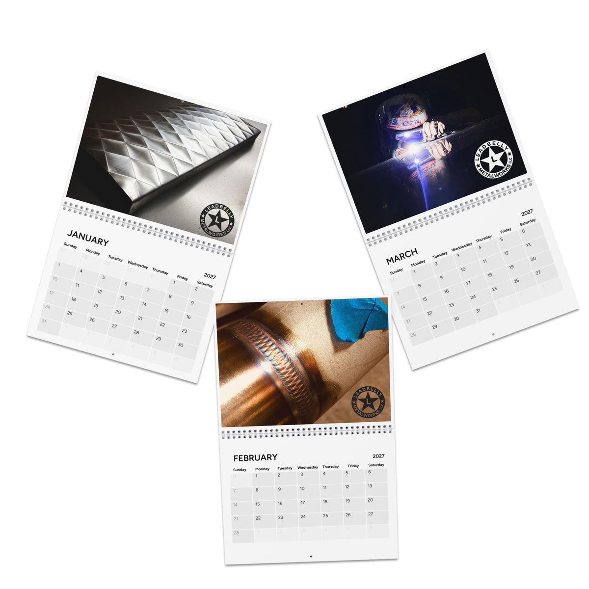 Leadbelly Metalworks 2027 Shop Wall Calendar
